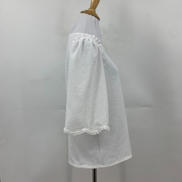 Sunday In Brooklyn Astley Top Womens S Small Anthropologie Pom Pom Mid Sleeves - Picture 6 of 11